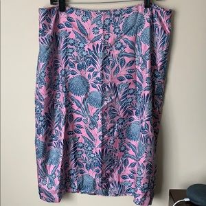 JCrew Abigail Borg print silk skirt